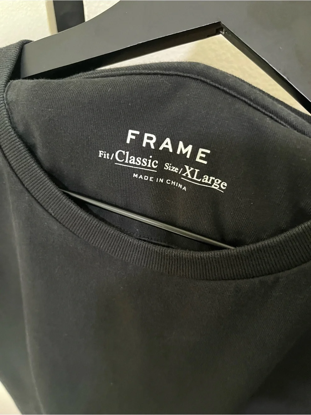Frame Men's Crew Neck T-Shirt - Black